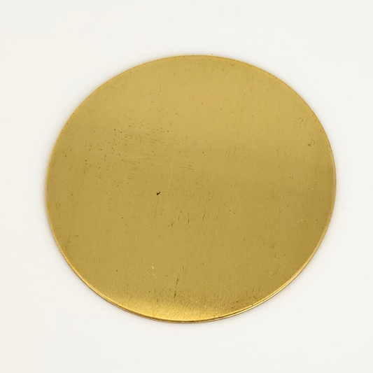 '-D- Brass Round 1.25"