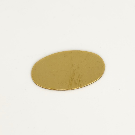 '-A- Brass Oval .5x.75"