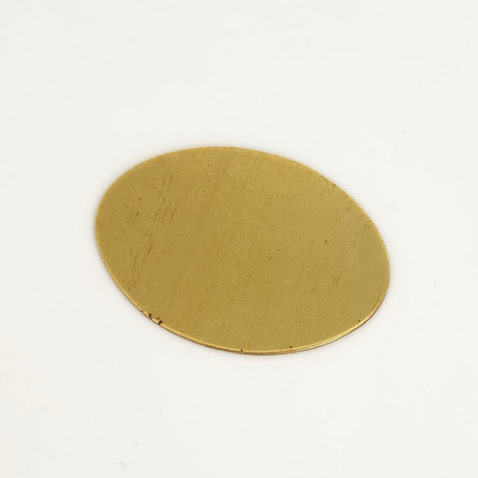 '-B- Brass Oval .75x1.1"