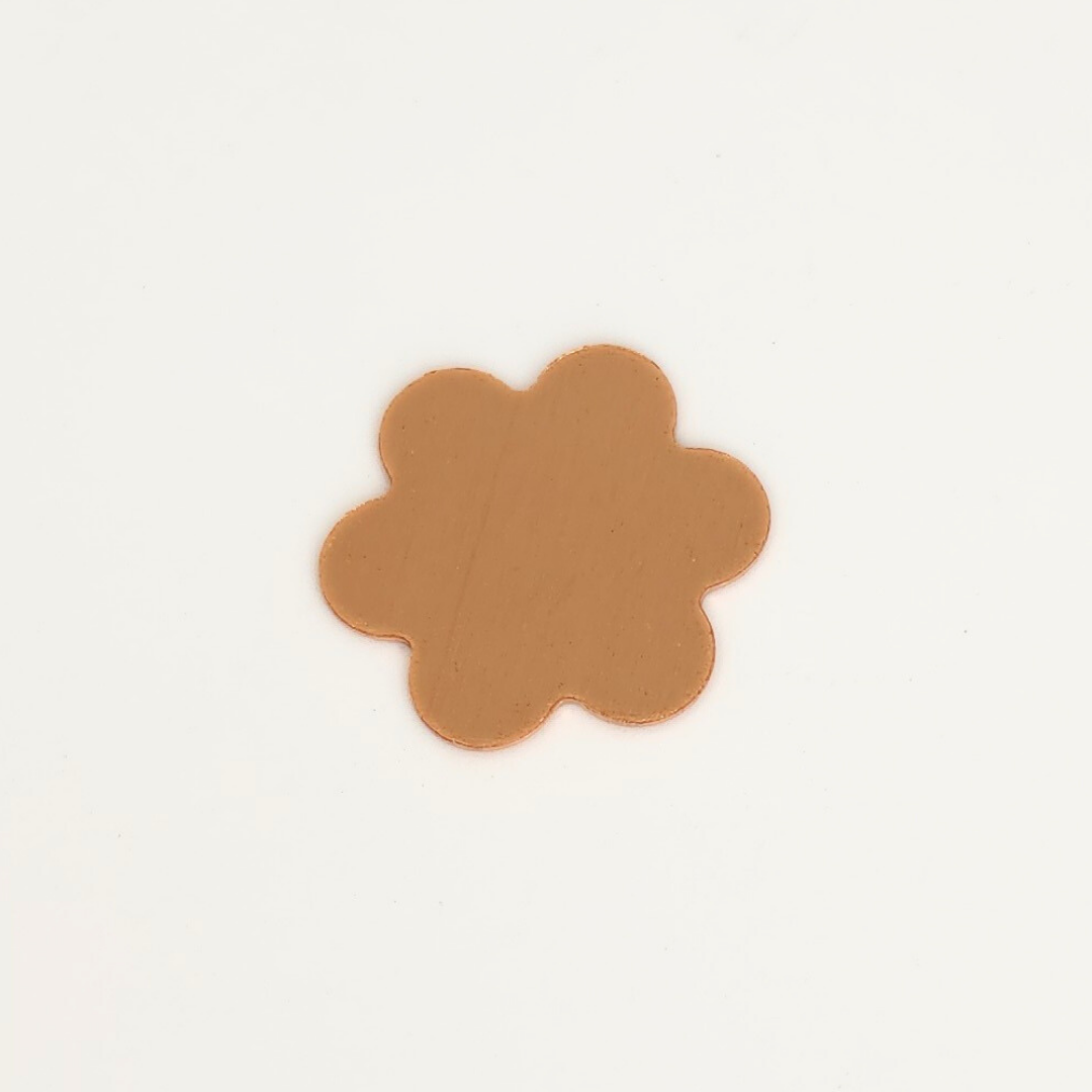'-B- Copper 6 Petal Flower 16mm