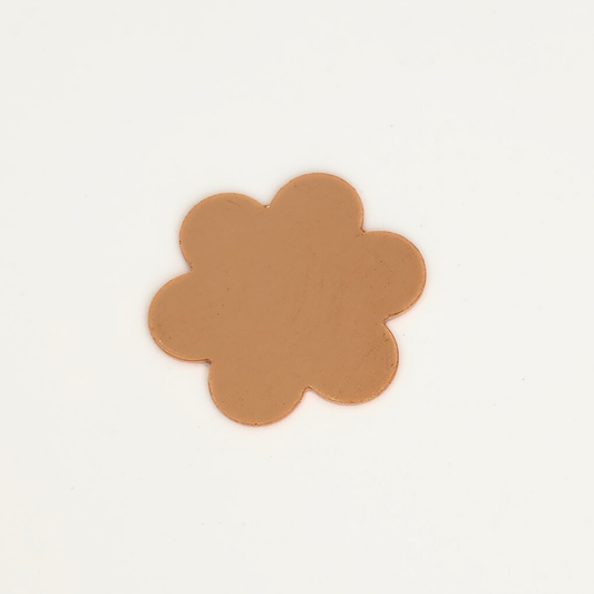 '-D- Copper 6 Petal Flower 18mm