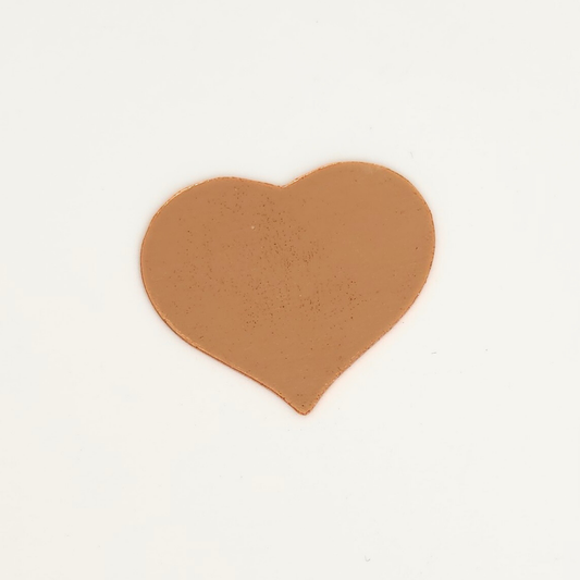 '-B- Copper Heart 24x22mm