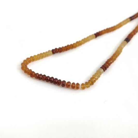 Hessonite Garnet Rondelle 4-5mm