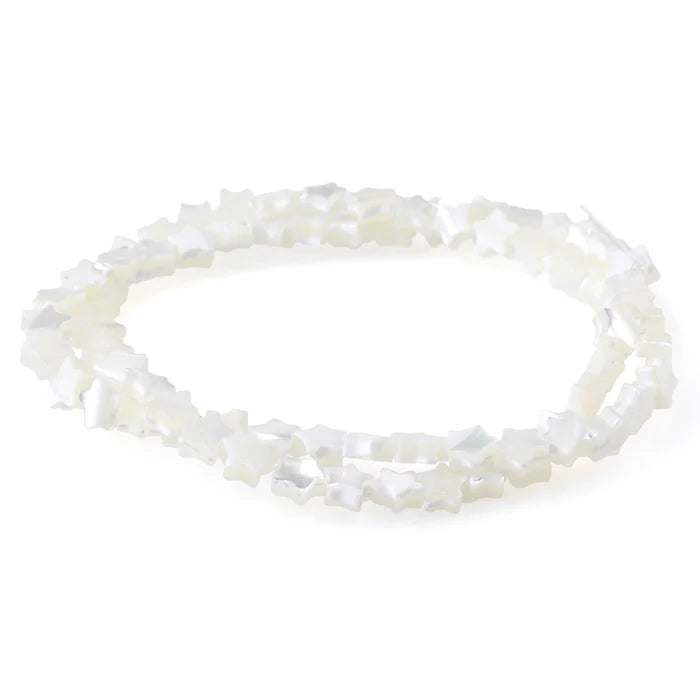 Mother of Pearl 6mm White Star