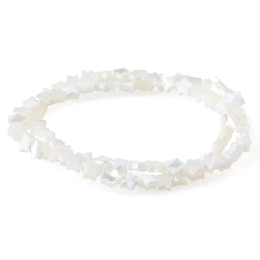Mother of Pearl 6mm White Star