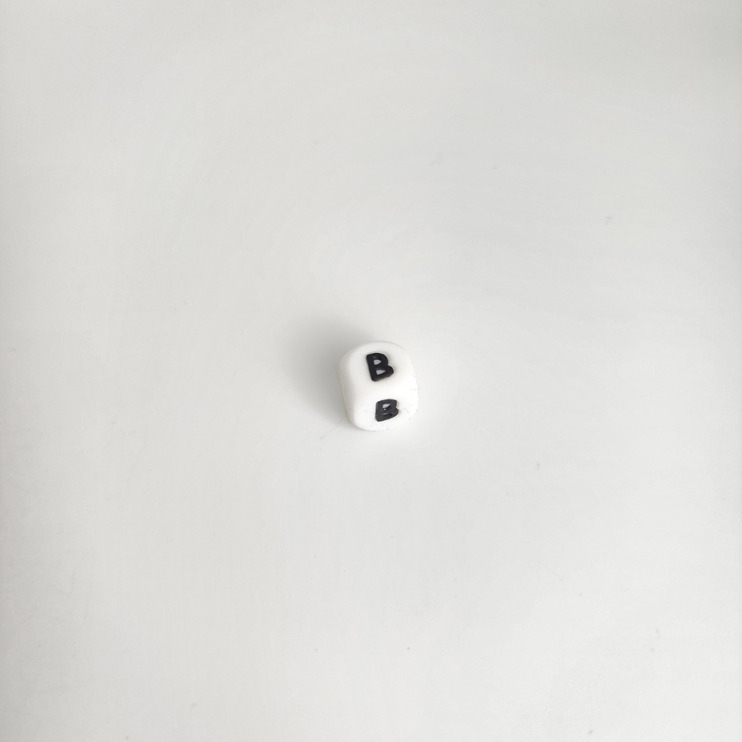 White Letter Block 12mm