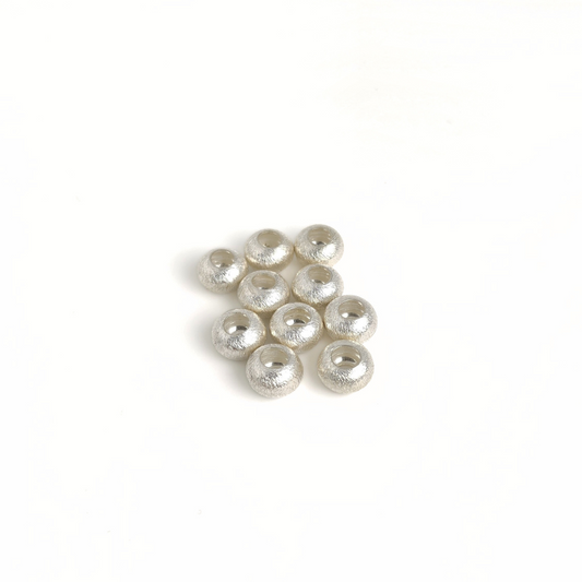 Large Hole Brushed Rondelle 6x10mm