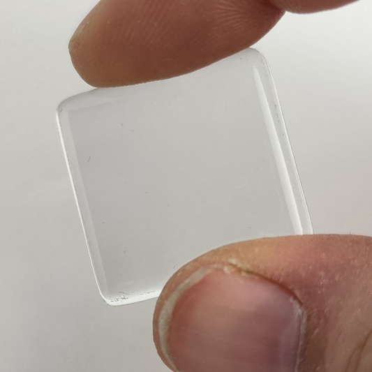 Square Glass 7/8"