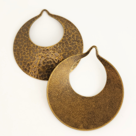 Hammered Pendant 45x50mm