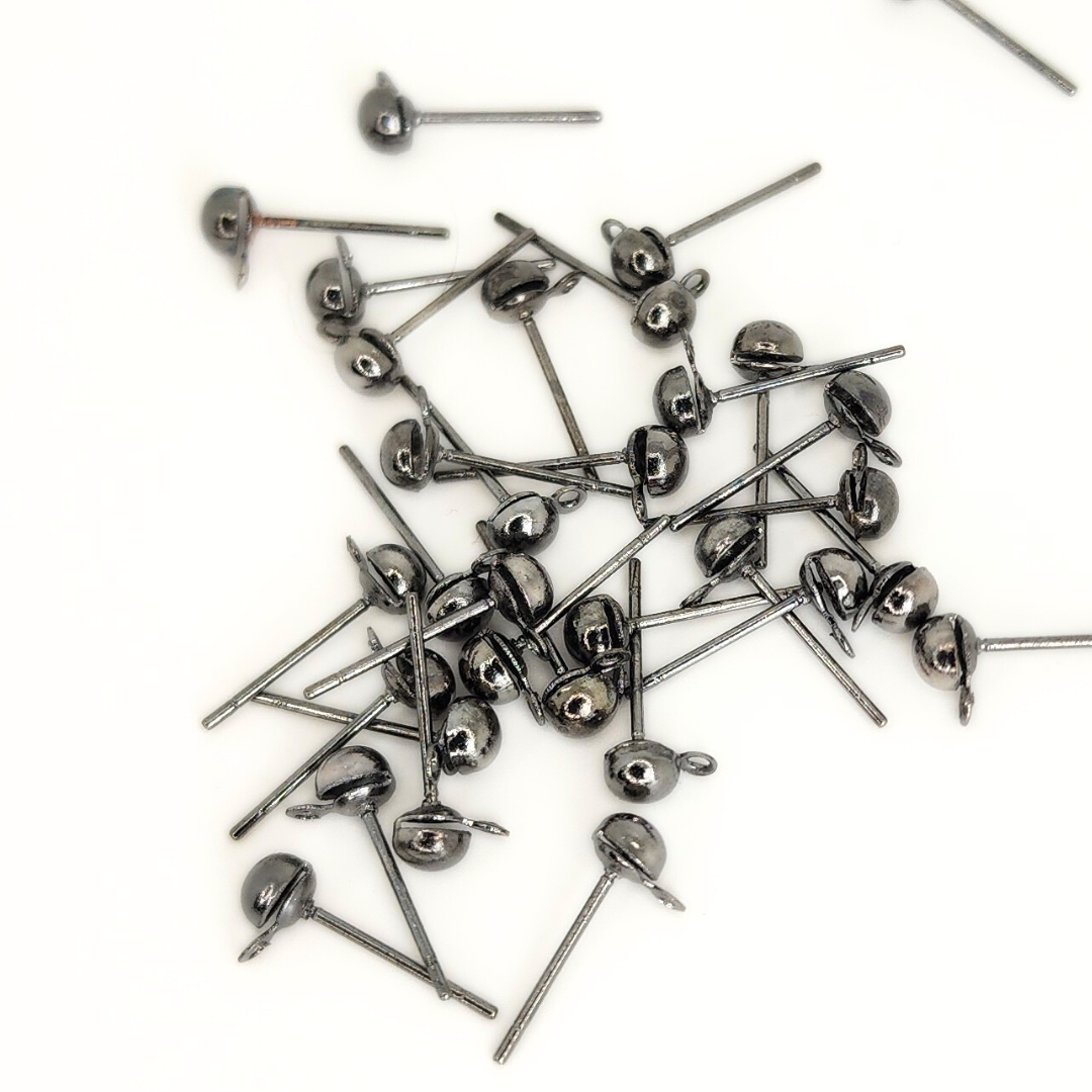Earpost Ball w/Drop 4mm
