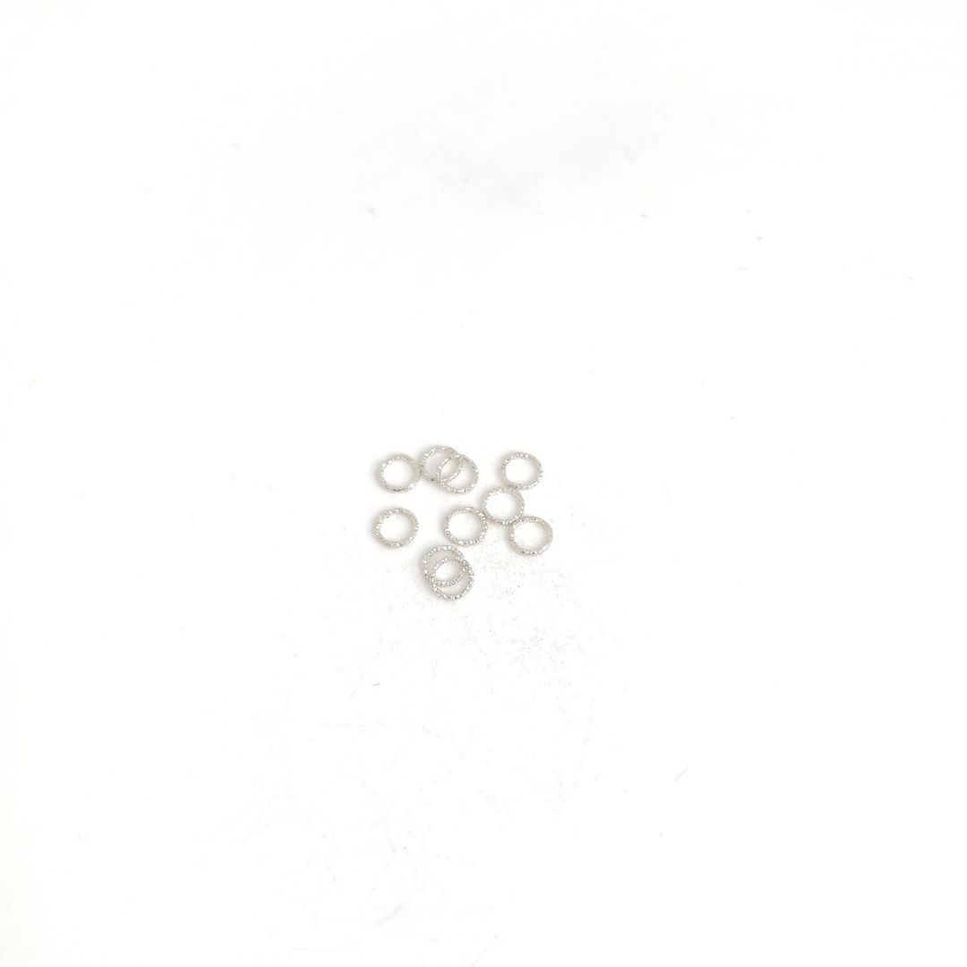 Sterling Silver Closed Glitter Jump Ring 21g