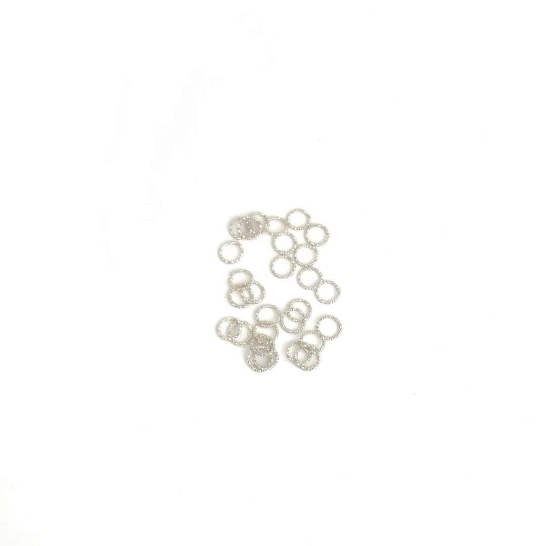 Open Glitter Jump Ring 21g