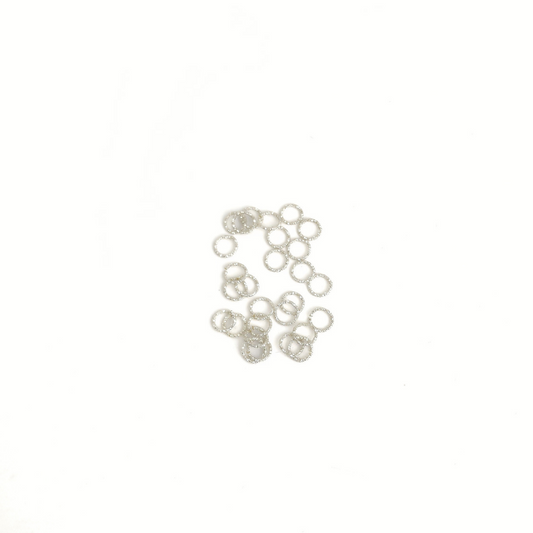 Open Glitter Jump Ring 21g