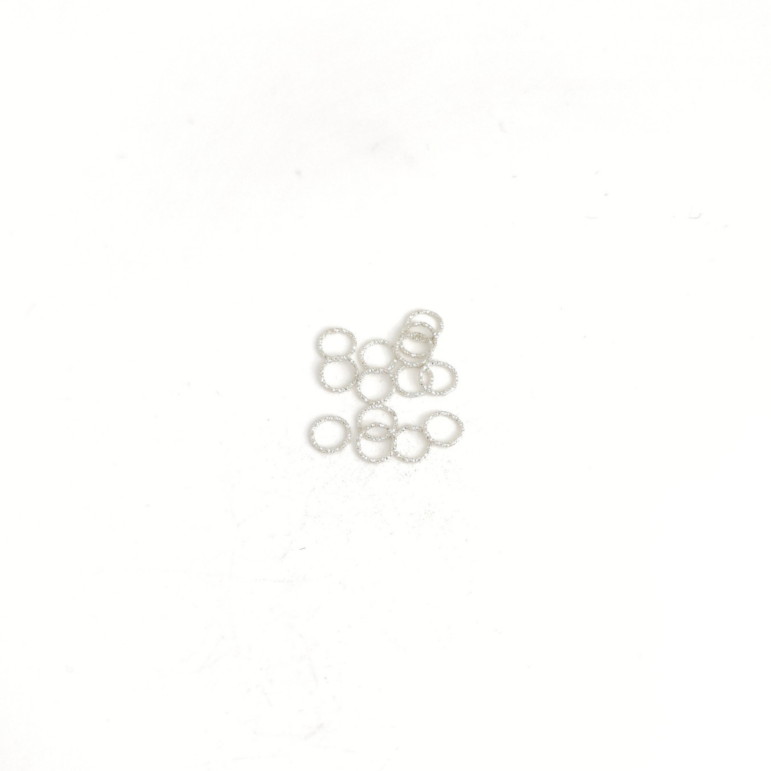 Sterling Silver Closed Glitter Jump Ring 21g