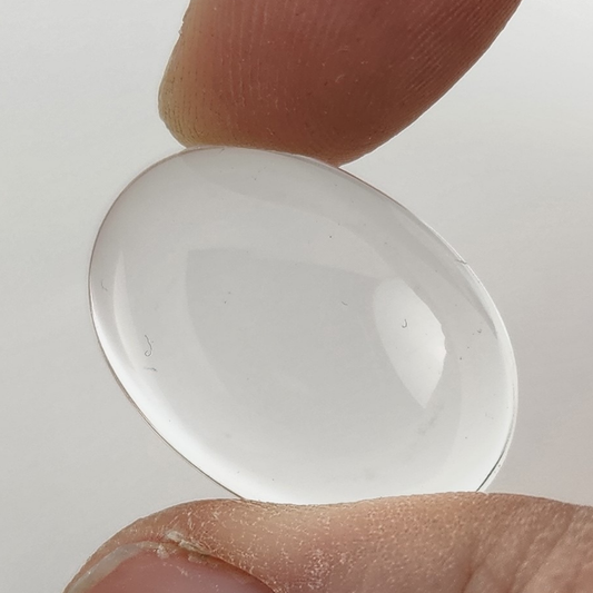 Oval Glass Cab 25x18mm