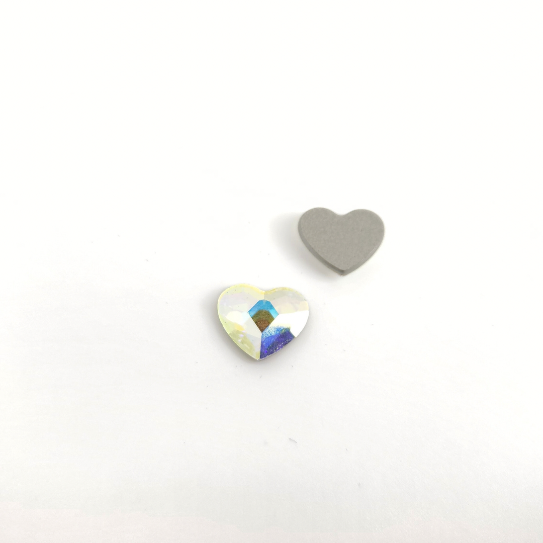 Heart Foil Back 14mm