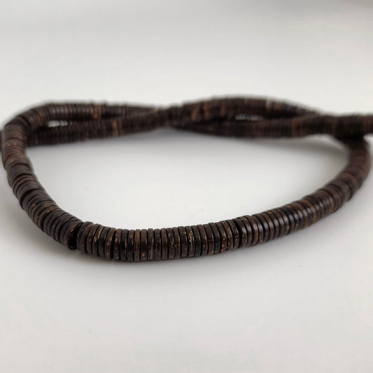 Brown Heishi 1x6mm