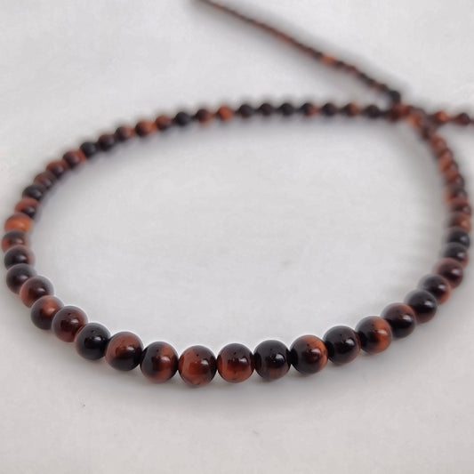 Red Tiger Eye Round 4mm