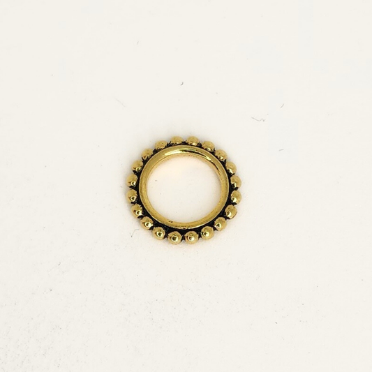 Beaded Circle Ring 12mm