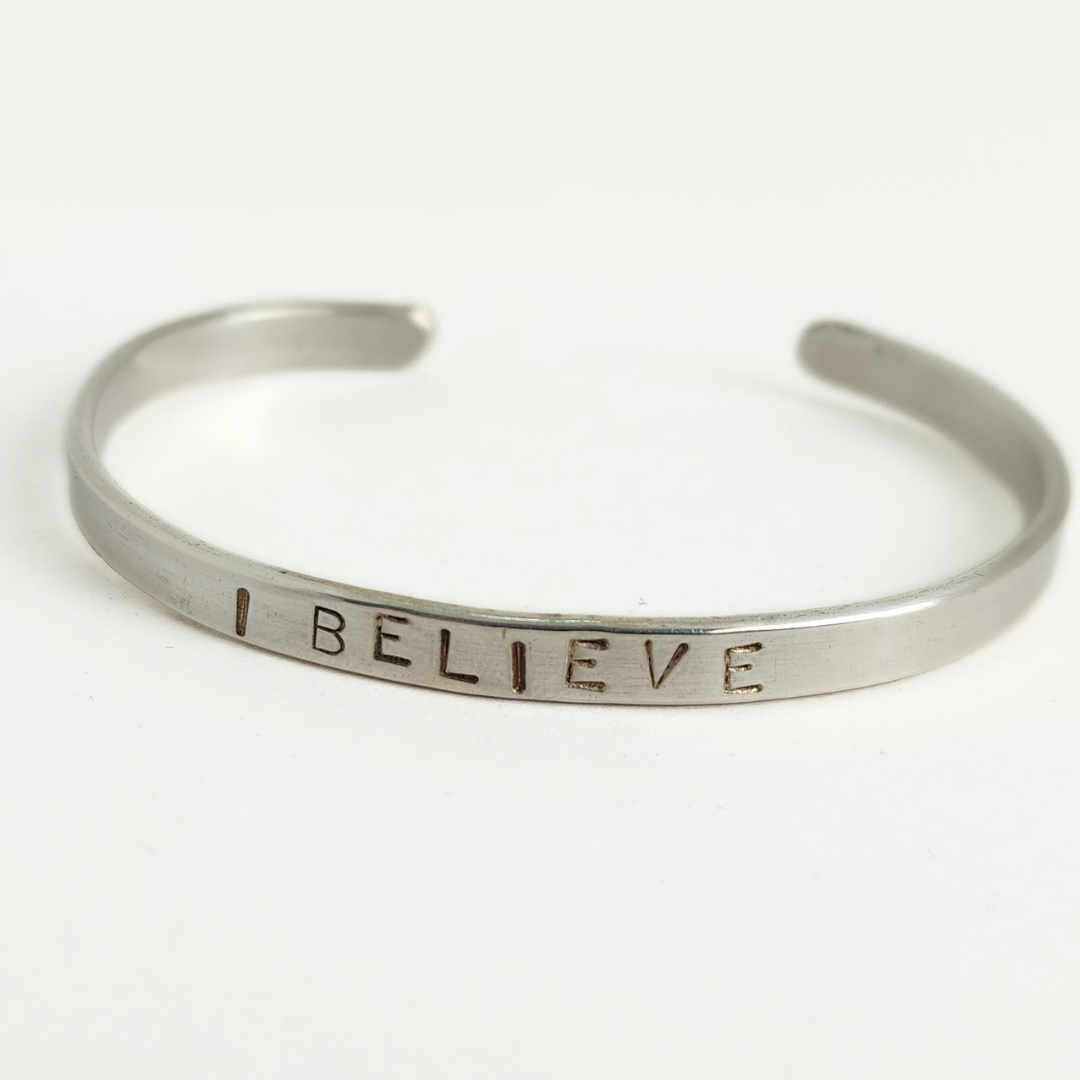 Stamped Sterling Silver Bracelet