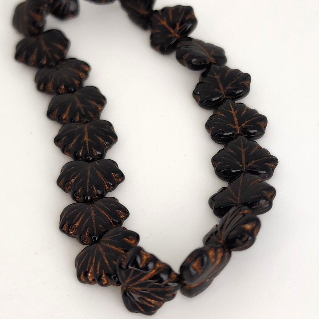Jet/Copper Maple Leaf 10mm