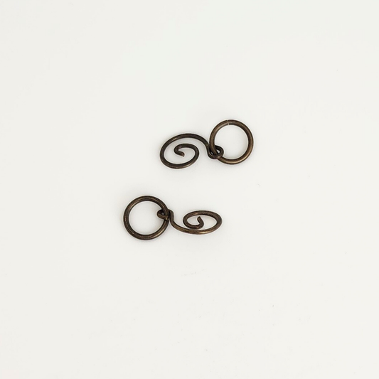 Swirl Clasp Set 21x9mm