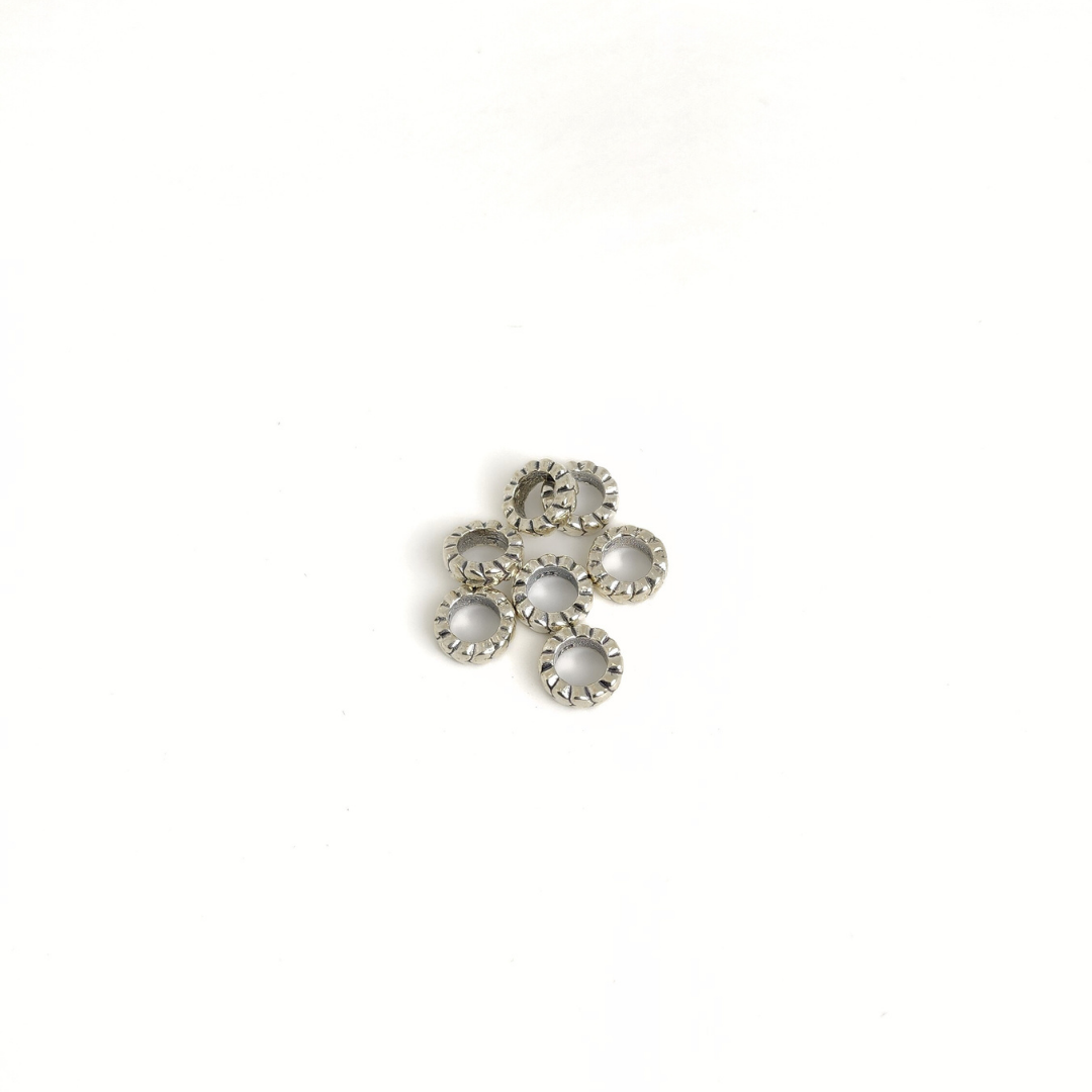 Large Hole Heart Ring 8x3mm