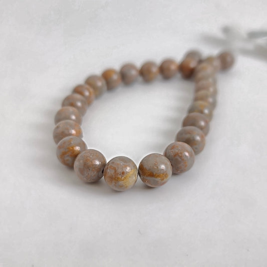 Red Spot Agate Round 8mm