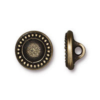 Beaded Bezel Button 12mm