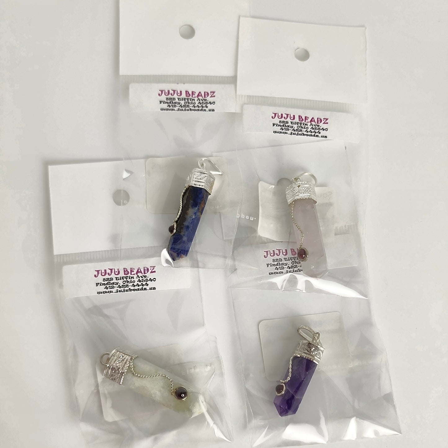 Squiggle on GemStone Point Assorted