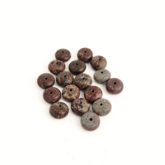 Fossil Jasper Rondelle 4x7mm