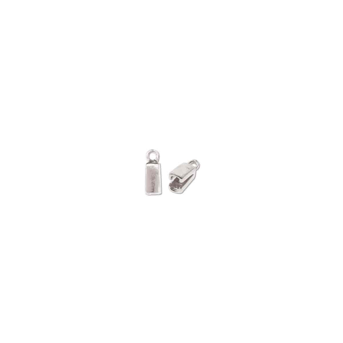 Silver Silk End Cap 1 Strand