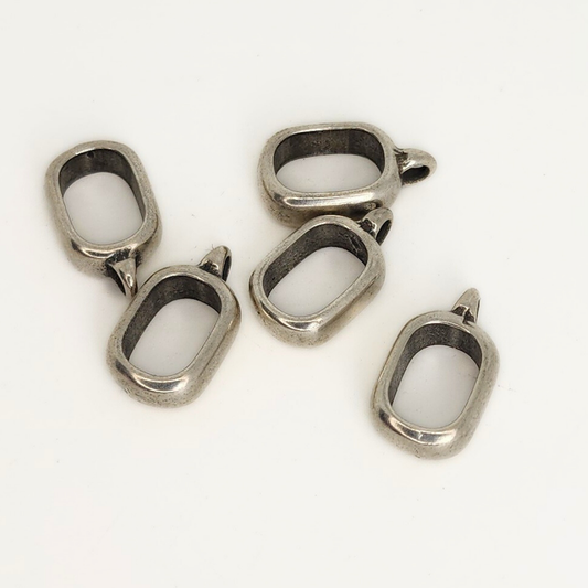 Antique Silver Charm Holder Spacer