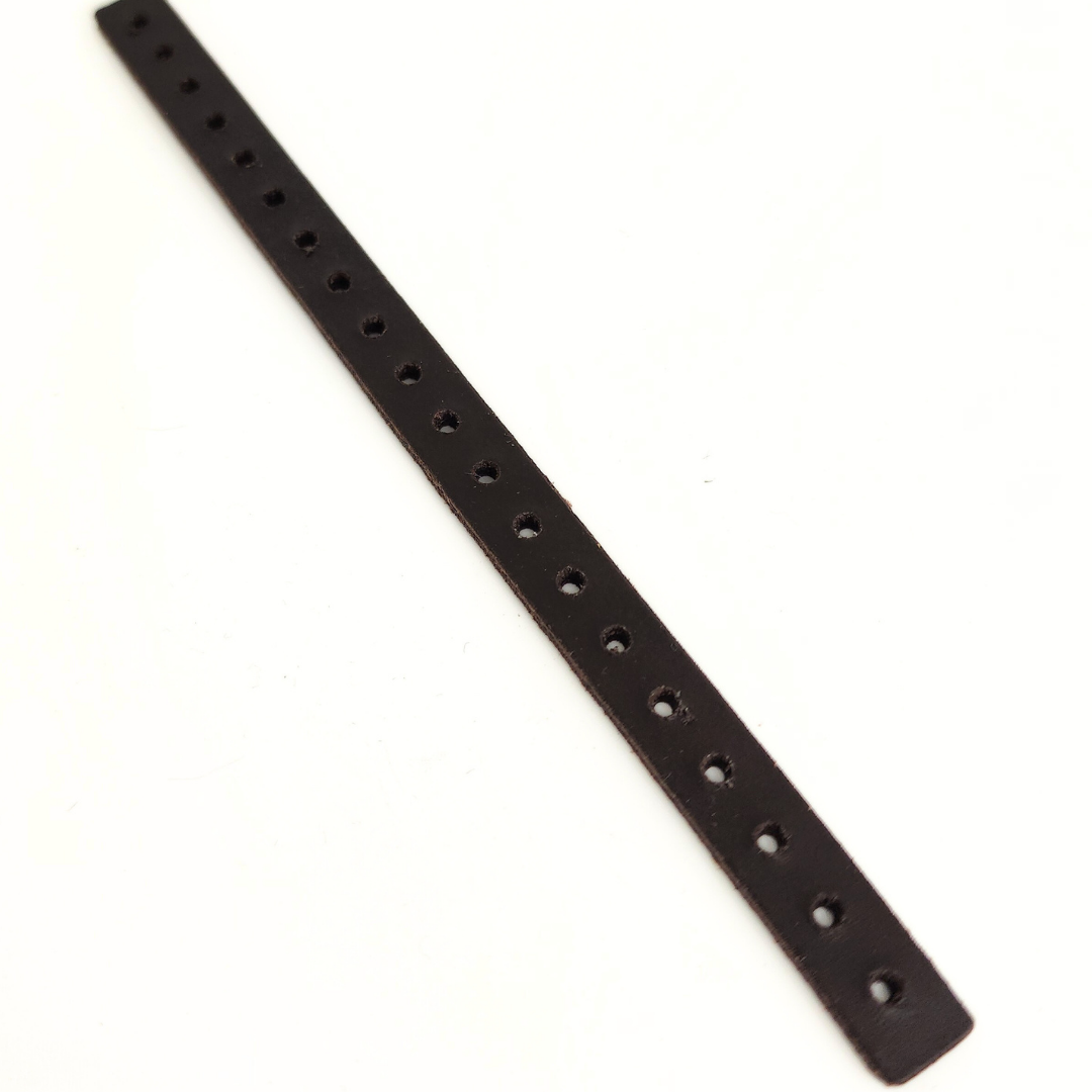 Perforated Leather Strip 180x10mm