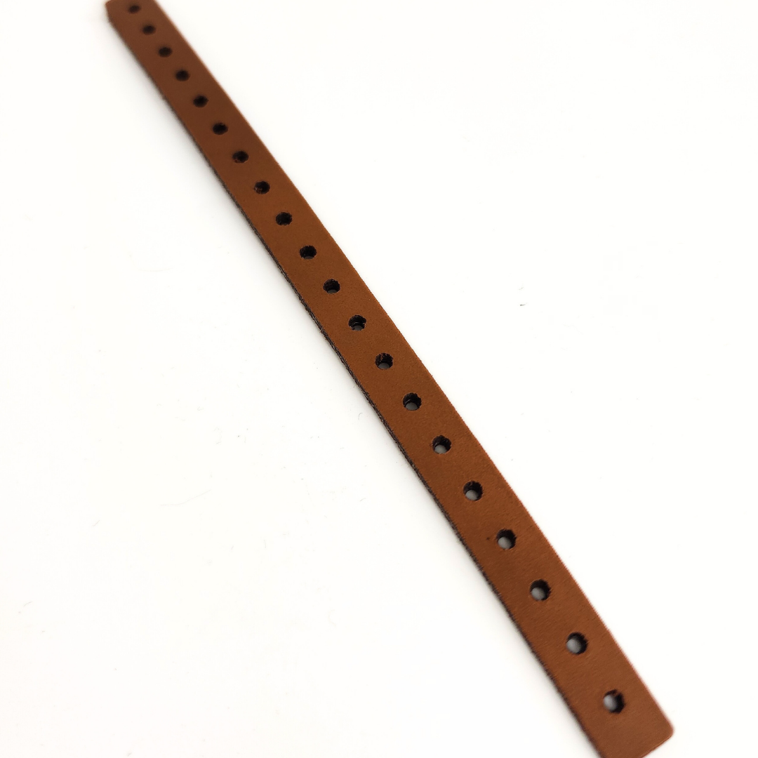Perforated Leather Strip 180x10mm