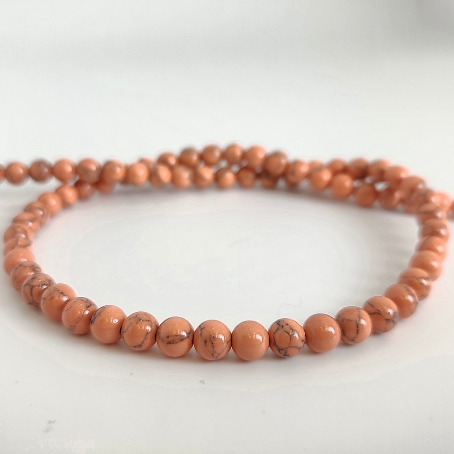 Peach Howlite 6mm