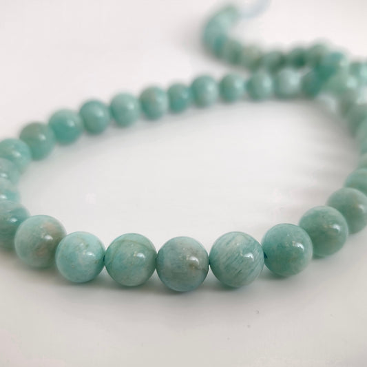 Peruvian Amazonite Round Strand 8mm