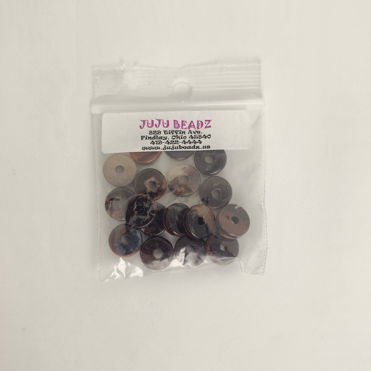 Red Tiger Eye Disk 10mm