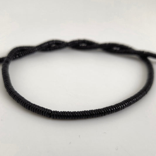 Black Heishi 1x3mm