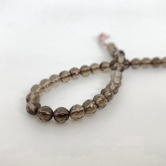 Smokey Quartz Faceted 6mm