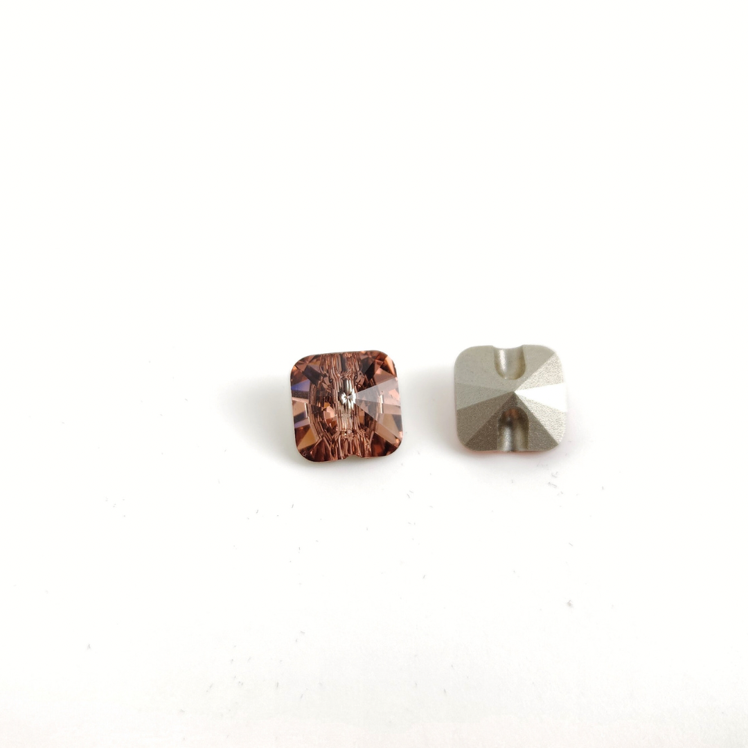 Rivoli Square Button 12mm