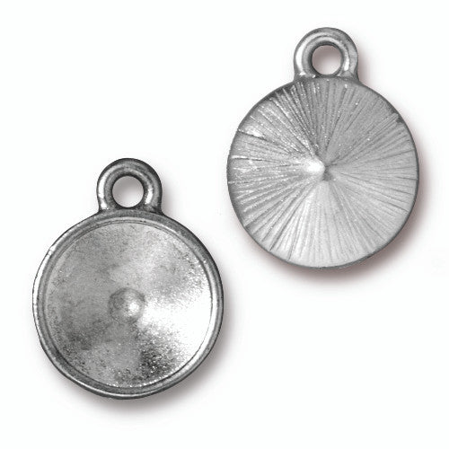 Plain Round Charm 12mm