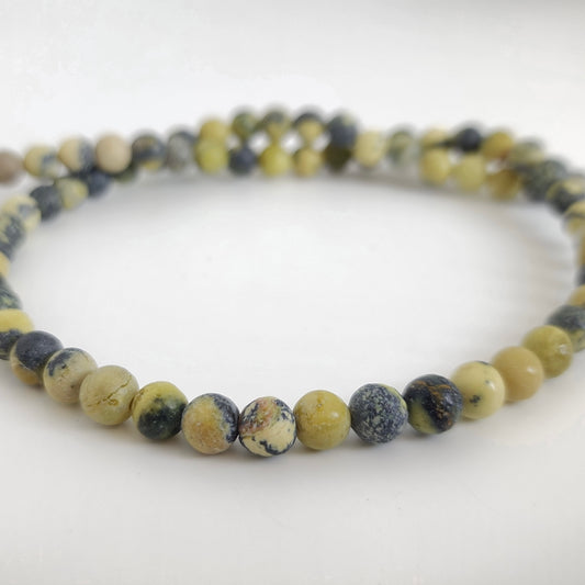 Yellow Turquoise Round 6mm