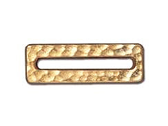 Hammered Rectangle Link 18x6mm