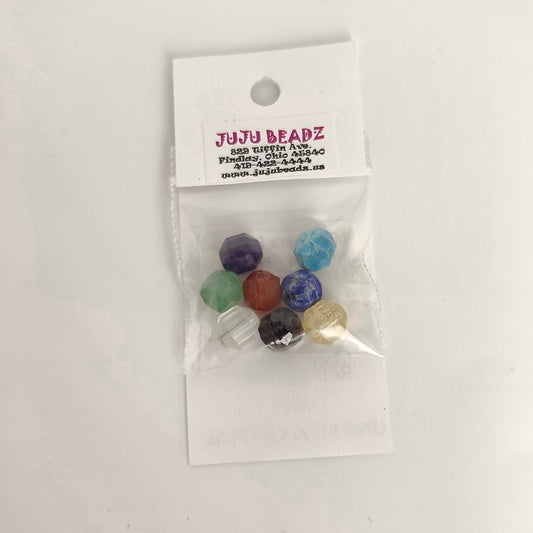 Large Chakra Energy Prism 8mm