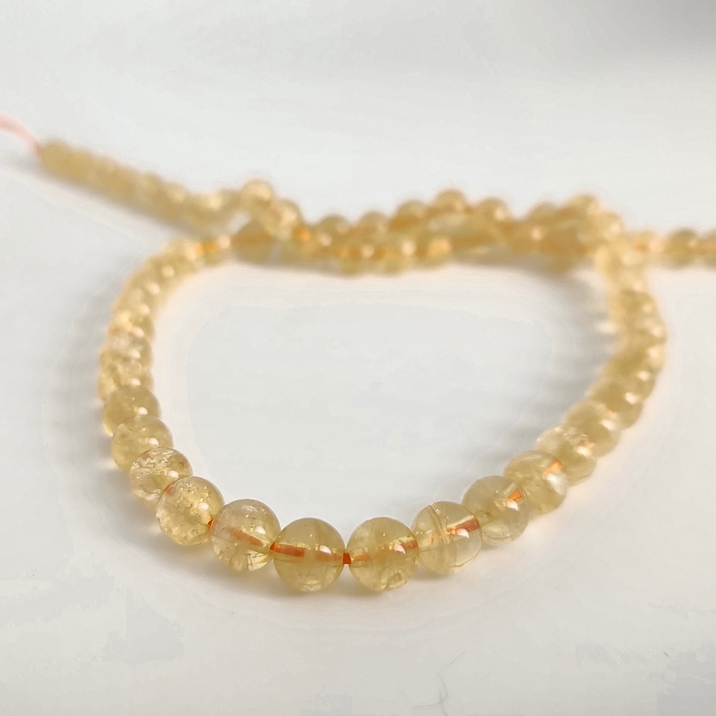 Citrine Round Strand 6mm