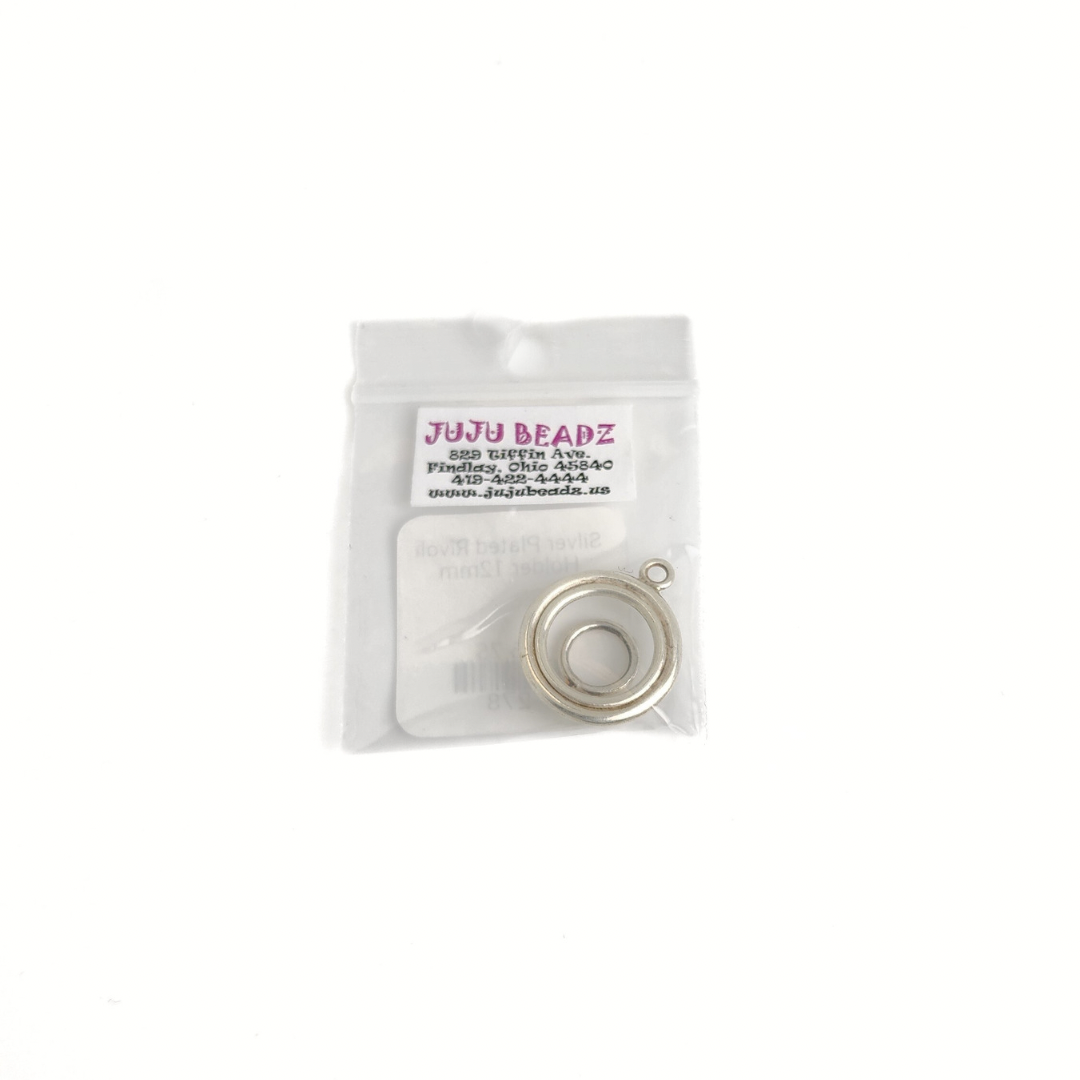 Silver Plated Rivoli Holder 12mm