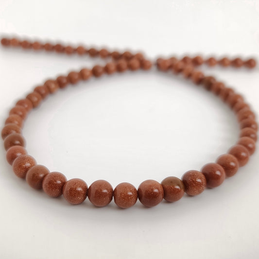 Red Goldstone Round 6mm