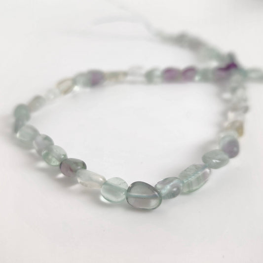 Rainbow Fluorite Pebble 6x8mm