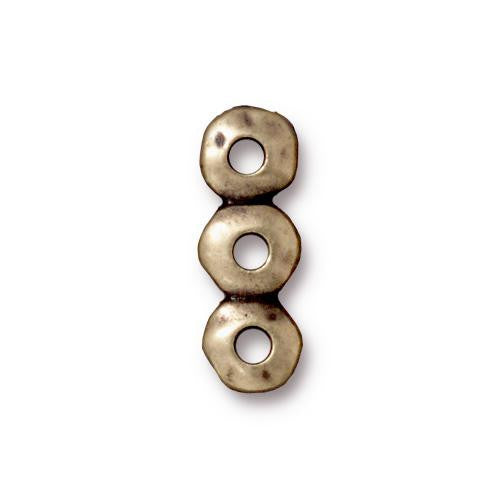 Nugget 3 Hole Bar Link 18x7mm
